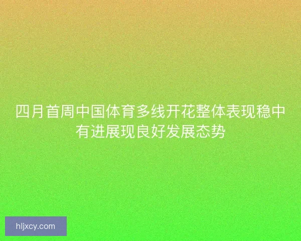 四月首周中国体育多线开花整体表现稳中有进展现良好发展态势