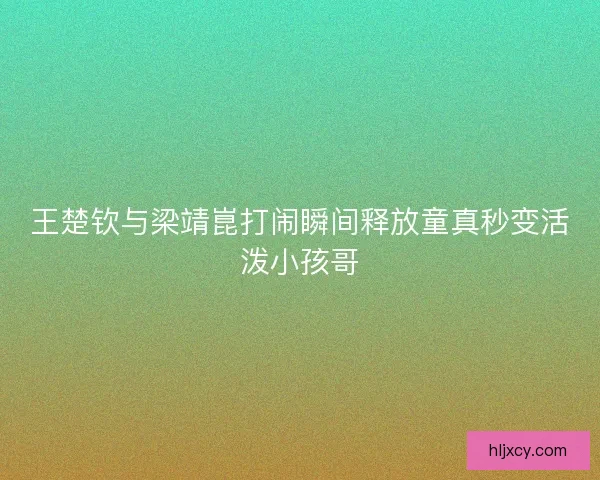 王楚钦与梁靖崑打闹瞬间释放童真秒变活泼小孩哥